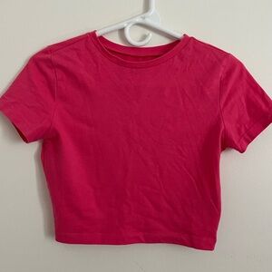 Bright Pink Cropped Top